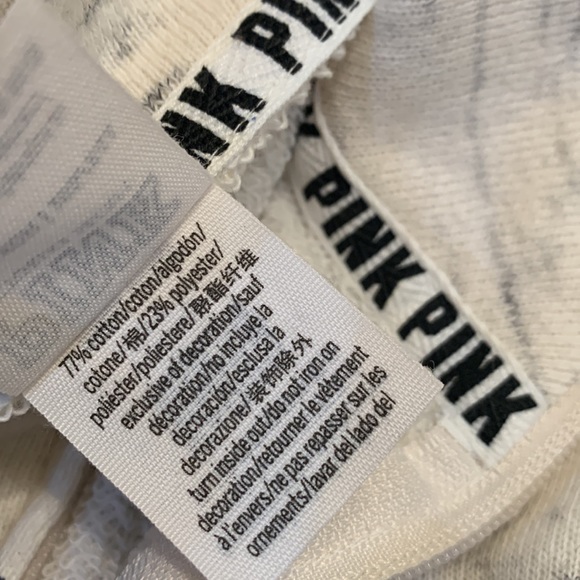 Victoria's Secret Size XS~Pink~ Womens Ivory Heather 1/4 Zip Pullover Sweatshirt - Picture 15 of 16